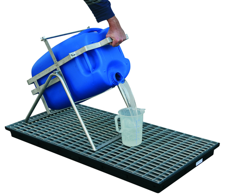 Chevalet inox pour bidon jusqu'à 60 litres CEMO - 10100