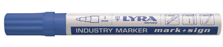 Marqueur peinture laquée bleu en boite de 10 LYRA MARK + SIGN - OMYACOLOR- 4040051