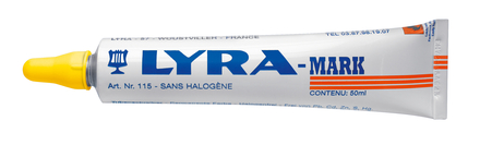 MARQUEUR À BILLE LYRA PEINTURE INDÉLÉBILE LYRA MARK JAUNE - OMYACOLOR-4150007