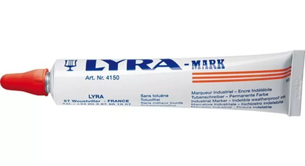 MARQUEUR À BILLE LYRA PEINTURE INDÉLÉBILE EN BOITE DE 10 LYRA MARK ORANGE - OMYACOLOR-4150013