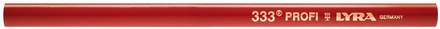 CRAYON DE CHARPENTIER LYRA ROUGE 24 CM EN ÉTUI DE 12 - 4332101