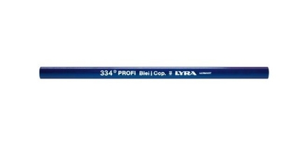 Crayon de charpentier graphite-copiant bleu 24 cm en boîte de 100 LYRA - 4342103