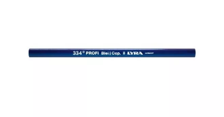 Crayon de charpentier graphite-copiant bleu 24 cm en boîte de 100 LYRA - 4342103