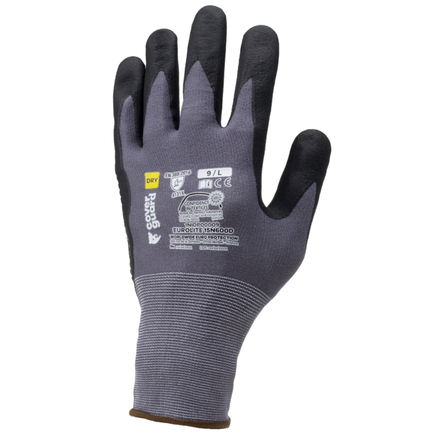 Gant EUROLITE 15N600D gris/noir - COVERGUARD - 1NIDP00