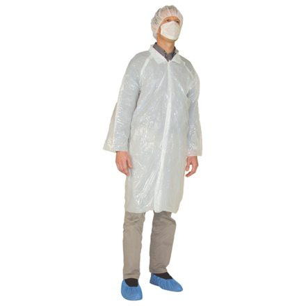 Blouse VISITOR COAT blanc - Lot de 10 - COVERGUARD - 41214