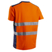 T-shirt manches courtes NEKKI bleu marine/orange - COVERGUARD - 5NEK170