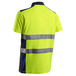 Polo manches courtes OKI bleu marine/jaune - COVERGUARD - 5OKI160