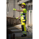 Polo manches courtes OKI bleu marine/jaune - COVERGUARD - 5OKI160