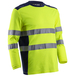 T-shirt manches longues RIKKA bleu marine/jaune - COVERGUARD - 5RIK160