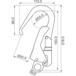 Crochets AYAK acier 220 mm - COVERGUARD - 71160