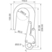 Crochets APUT Long. 228mm Ouv. 61mm - COVERGUARD - 71161