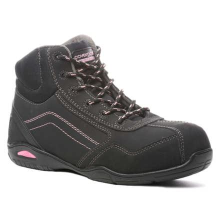 Chaussures hautes RUBIS HIGH femme S3 noir/rose - COVERGUARD - 9RUBH