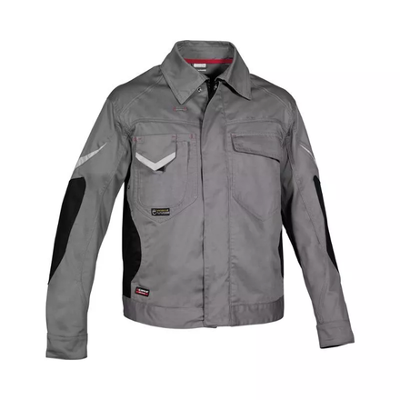 Veste WORKMASTER gris clair/noir - Taille standard - COFRA - V011-0-01