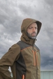 Veste Softshell KLARBO taupe/noir/orange - Taille standard - COFRA - V552-0-04