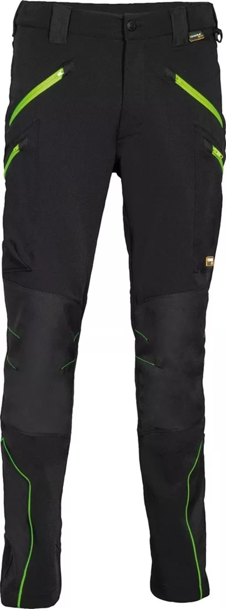 Pantalon VELTEN noir/vert citron - Taille standard - COFRA - V621-0-07