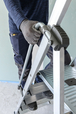 Escabeau pro X STEP 5 marches CENTAURE - Hauteur maxi 3.10m - Marches profondes de 11cm - 275205