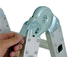 ECHELLE ARTICULEE + PLATE-FORME ACIER 4x3 BARREAUX CENTAURE - 451718