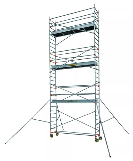 Echafaudage roulant aluminium Centaure - Longueur 3m00 - STXL 300 2, plancher 1m90 - 514762