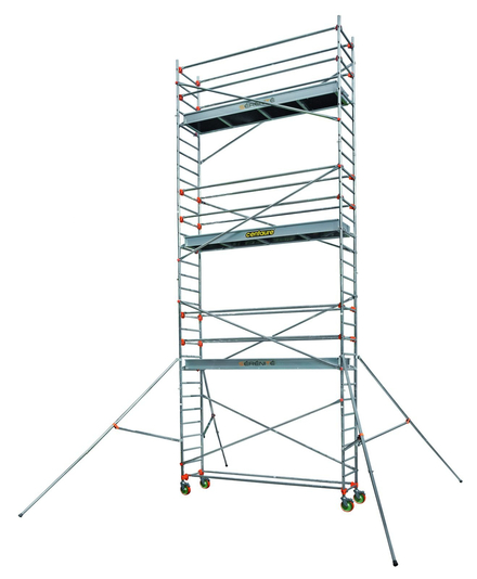 Echafaudage roulant aluminium Centaure - Longueur 3m00 - STXL 300 4, plancher 3m90 - 514764