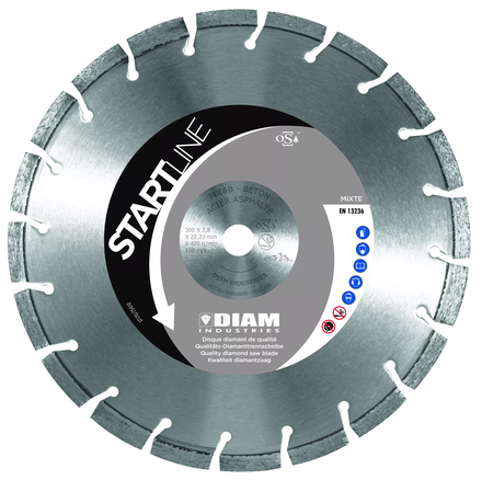 DISQUE DIAMANT Ø350/25.4 MIXTE DIAM INDUSTRIE - MX60350/25