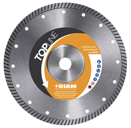 DISQUE DIAMANT Diam.230/22.23 CARRELAGE - CERAMIQUE - MARBRE DIAM INDUSTRIE - FC80230/22