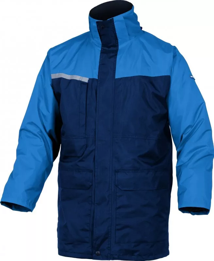 PARKA DELTA PLUS 2 EN 1 POLYESTER ENDUIT PVC BLEU MARINE/ BLEU ROI - ALAS2BR0