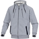 VESTE SWEAT DELTA PLUS MOLLETON POLYESTER/COTON GRIS -ANZIOGR0