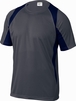 TEE-SHIRT DELTA PLUS 100% POLYESTER GRIS / BLEU -BALIGM0