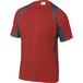 TEE-SHIRT DELTA PLUS 100% POLYESTER ORANGE-BLEU MARINE -BALIMO0
