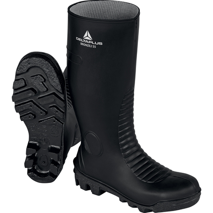 BOTTES DE SÉCURITÉ DELTA PLUS EN PVC BRONZE2 S5 SRA NOIR - BRON2S5NO0