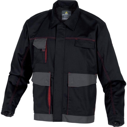 VESTE DE TRAVAIL DELTA PLUS D-MACH EN POLYESTER / COTON NOIR / ROUGE - DMVESNR0