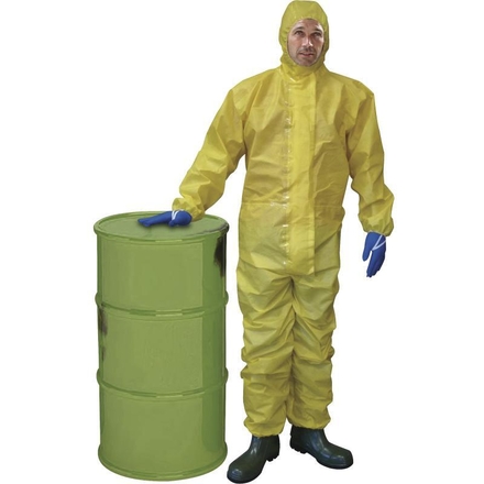 COMBINAISON JETABLE AVEC CAGOULE DELTACHEM - TYPE 3B - COUTURES ÉTANCHÉES DELTA PLUS - DT300
