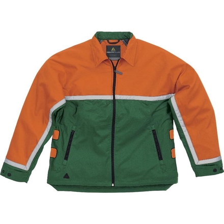 VESTE BUCHERON DELTA PLUS DOUBLURE AVEC COMPLEXE ANTI-COUPURE VERT / ORANGE EPICEA III - EPIC3VE0