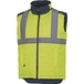 GILET DELTA PLUS CHAUD FIDJI HAUTE VISIBILITÉ RÉVERSIBLE POLYESTER OXFORD ENDUIT PU -FIDJIHVJM0