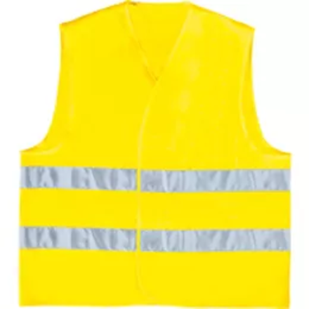 GILET DE SIGNALISATION DELTA PLUS POLYESTER BANDES PARALLELES JAUNE GILP2- GILP2JA0