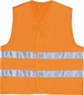 GILET DE SIGNALISATION DELTA PLUS POLYESTER BANDES PARALLELES ORANGE GILP2 - GILP2OR0