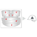 STICKERS HV ARGENT POUR CASQUE DE CHANTIER - DELTA PLUS - HESTICKERAR
