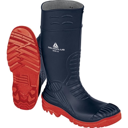 Botte de sécurité bleu avec renforts DELTA PLUS S5 SRC pour milieux agressifs - IRONS5JA