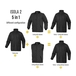 PARKA DELTA PLUS ISOLA2 NOIR - ISOL2NO0