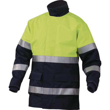 PARKA DE PROTECTION HAUTE VISIBILITÉ POLYESTER/FIBRES ANTISTATIQUES ENDUIT PU DELTA PLUS - KOMO2HVJM