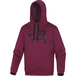 SWEAT DELTA PLUS MOLLETON POLYESTER/COTON LIE DE VIN/NOIR- LECCOLN0