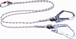 DOUBLE LONGE CORDE TRESSÉE Ø 10.5 mm LONGUEUR 1M50 DELTA PLUS + 1 AM002 + 2 AM022 - LO147150CDD