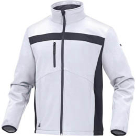 VESTE DELTA PLUS SOFTSHELL POLYESTER/ELASTHANNE BLANC GRIS DELTA PLUS - LULE2BC0