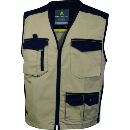GILET MACHSPIRIT BEIGE/NOIR - DELTA PLUS - M5GILBN