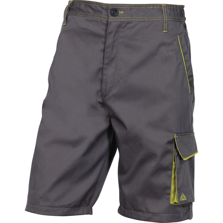 BERMUDA DE TRAVAIL PANOSTYLE POLYESTER COTON Gris / Vert DELTA PLUS -M6BERGR0