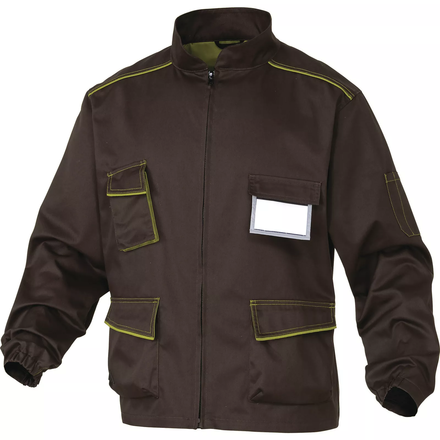 VESTE DE TRAVAIL DELTA PLUS PANOSTYLE® POLYESTER COTON MARRON / VERT -M6VESMA0