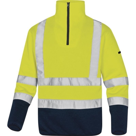 Pull polaire aspect pull polyester haute visibilité DELTA PLUS - D020MARHVJM0