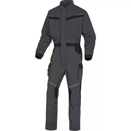 COMBINAISON DE TRAVAIL MACH2 CORPORATE EN POLYESTER / COTON RIPSTOP GRIS NOIR DELTA PLUS- MCCO2GN0 - MCCO2GN3X