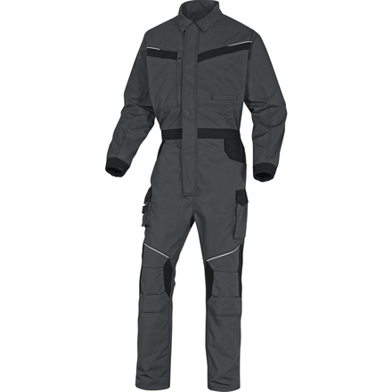 COMBINAISON DE TRAVAIL MACH2 CORPORATE EN POLYESTER / COTON RIPSTOP GRIS NOIR DELTA PLUS- MCCO2GN0