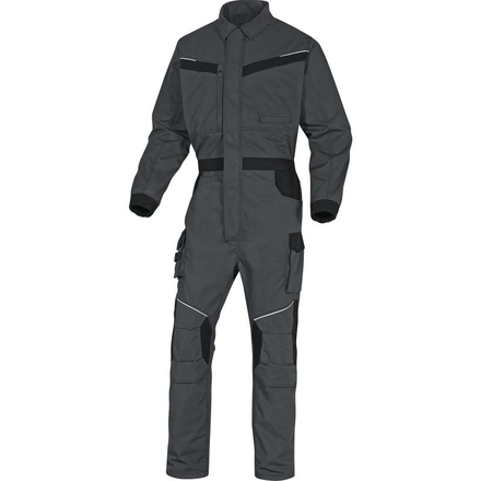 COMBINAISON DE TRAVAIL MACH2 CORPORATE EN POLYESTER / COTON RIPSTOP GRIS NOIR DELTA PLUS- MCCO2GN0 - MCCO2GNXX